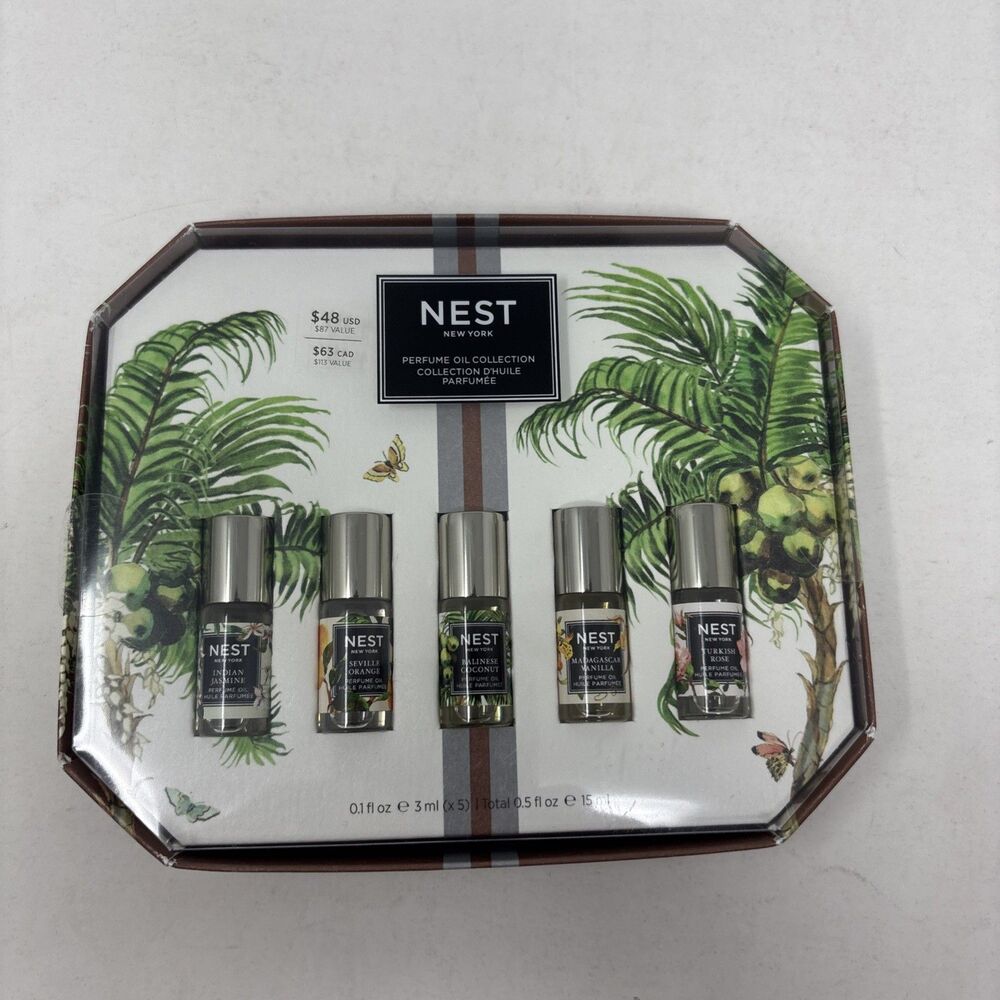 NEST New York Perfume Oil Discovery Set 5 x 0.1 fl oz/3 ml New with Box